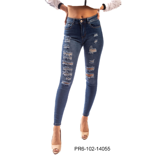 Jeans de tiro alto para damas - Marca PRAIA™