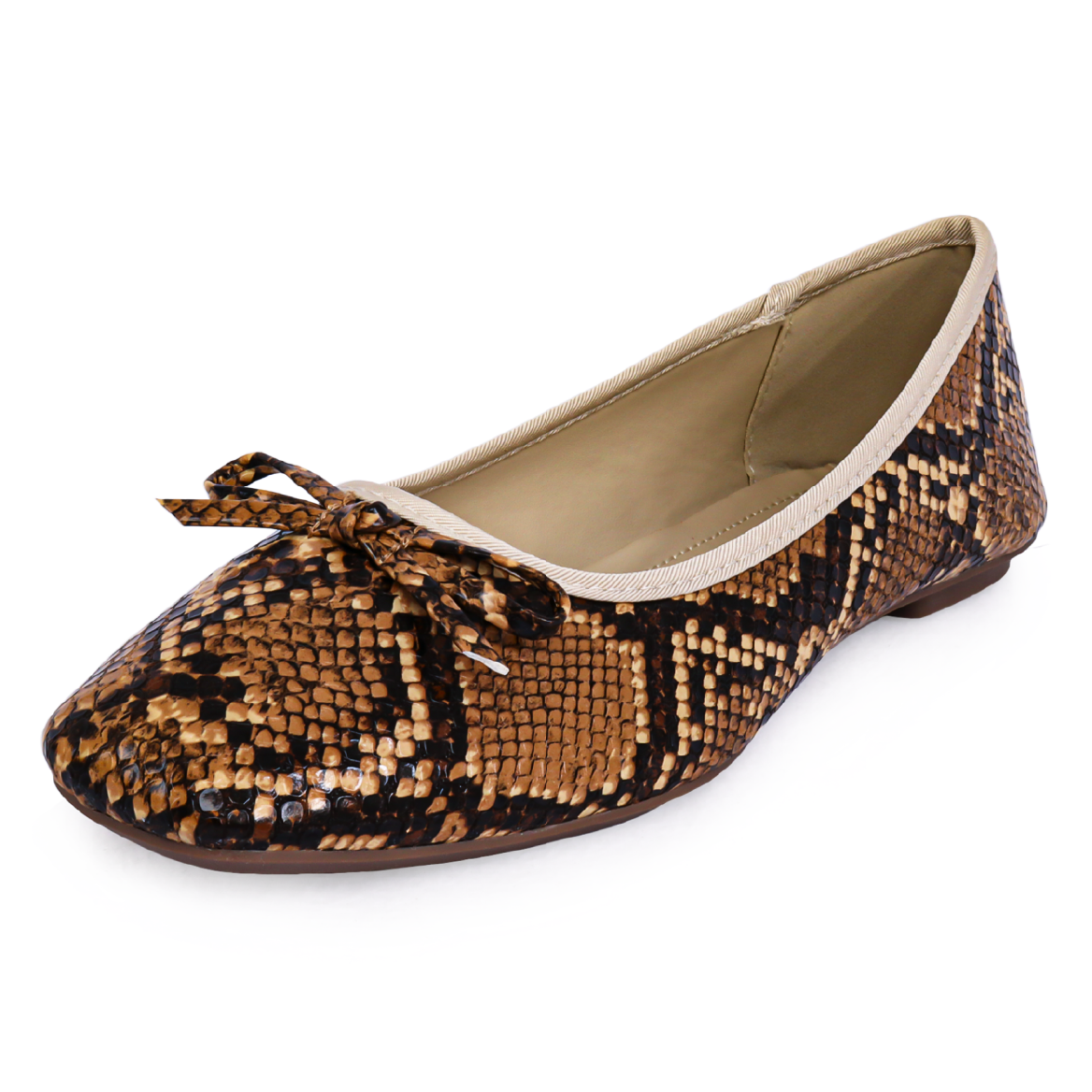 Zapato Animal Print De Cuero Sintético Para Dama Luciré