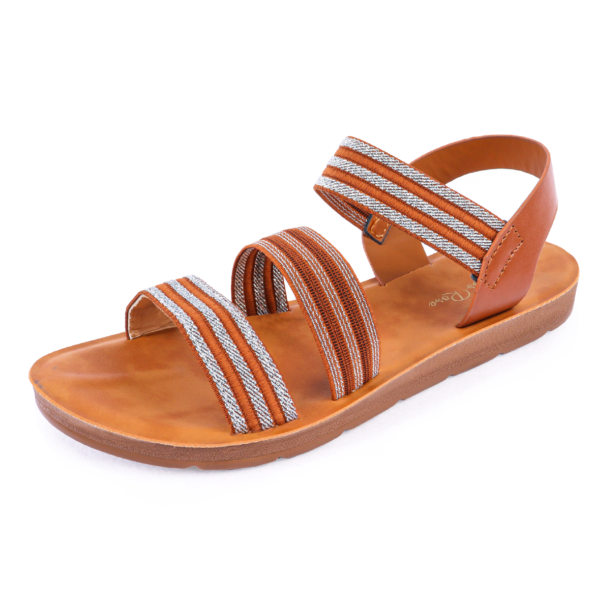 Miss Rose Women's Casual Striped Sandals