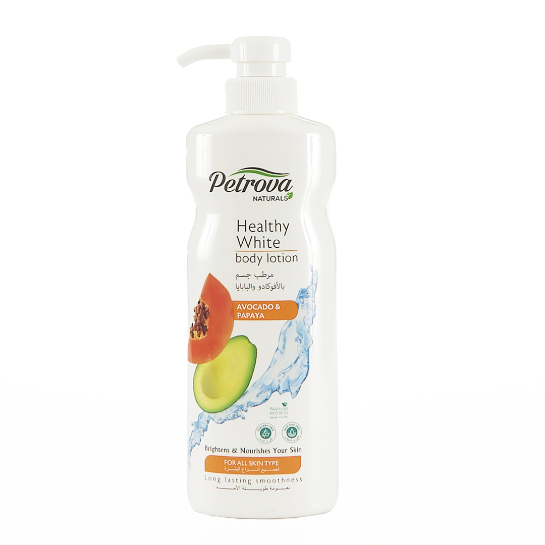 Avocado & Papaya Moisturizing Body Cream - Healthy White 400 Ml Petrova