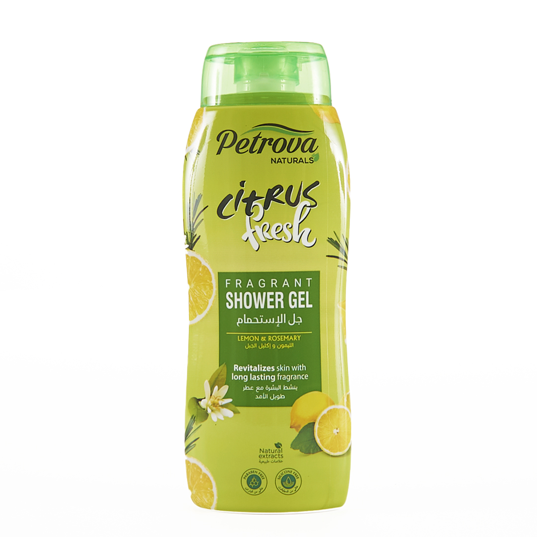 Citrus Fresh Bath Gel - Lemon & Rosemary 240 ml Petrova