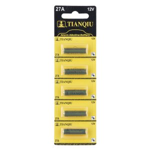 Pilas alcalinas de botón Tianqiu 27A 12V