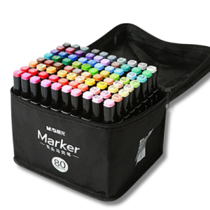Colored Markers - Set with 80 Pieces