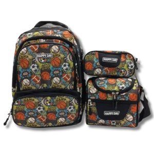 3-piece school backpack set for boys