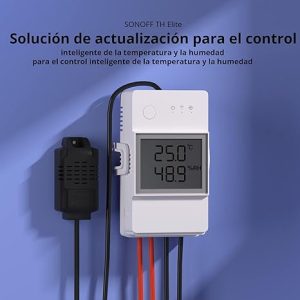Sonoff Thr3 20A Wifi Interruptor Medidor de Temperatura y Humedad