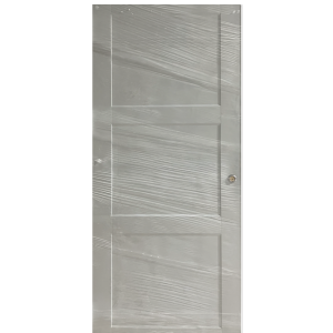 Metal Door Without Glass 3X7 Semi-French Iron Opens Left