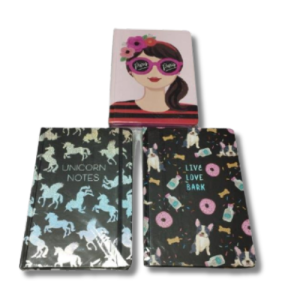 Notebooks of various designs