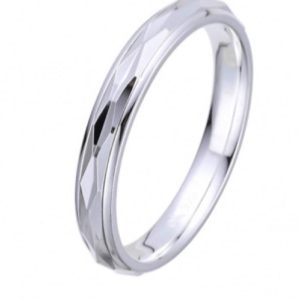 Alianza Diamantada 3.5Mm Plata 925