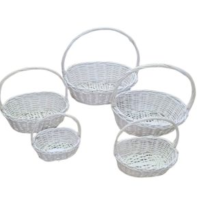 White Basket Set