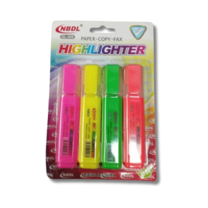 Neon Highlighters Set with 4 pieces