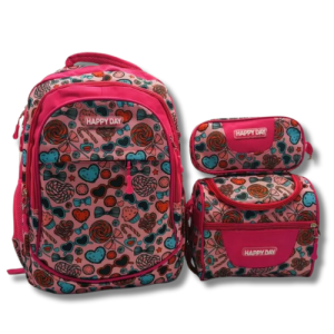 Girl's Backpack, Lunchbox and Pencil Case Set
