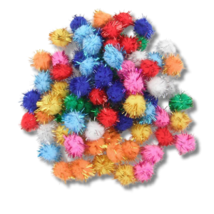 Metallic Pepa Balls Assortment 2 CM / 5 pieces