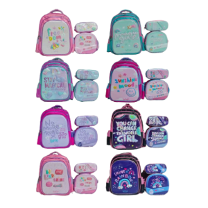 3-piece school backpack set for girls