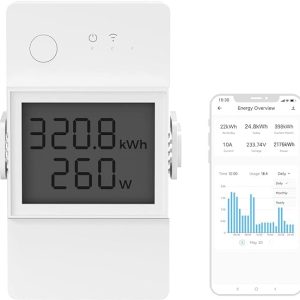Sonoff Powr3 16A Wi-Fi Medidor de Energía Interruptor Pantalla