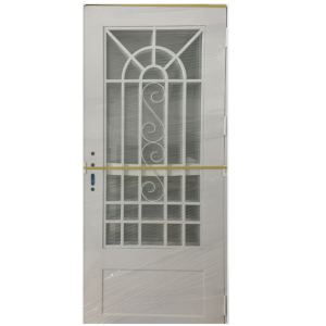 Metal Door With Glass 3'X7' Semi-French #168 Opens Right